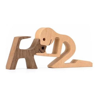 Cute Animal Figurine Wood Home Decor