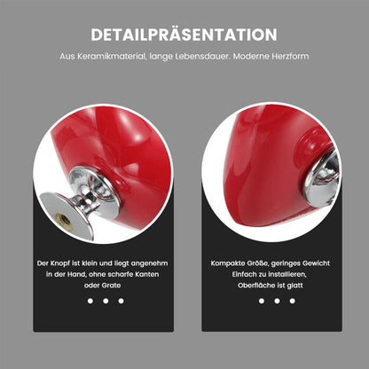 Decorative Heart Shaped Flush Button