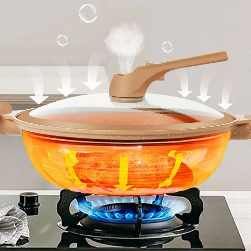 Easy Cook Frying & Steaming Pan Set