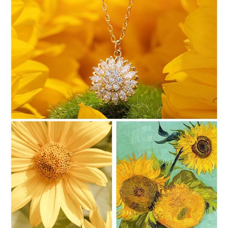 Adjustable Floral Sunflower Pendant