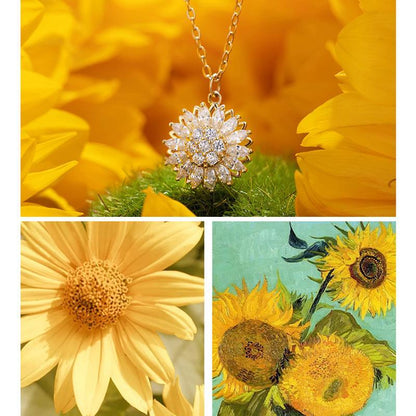 Adjustable Floral Sunflower Pendant