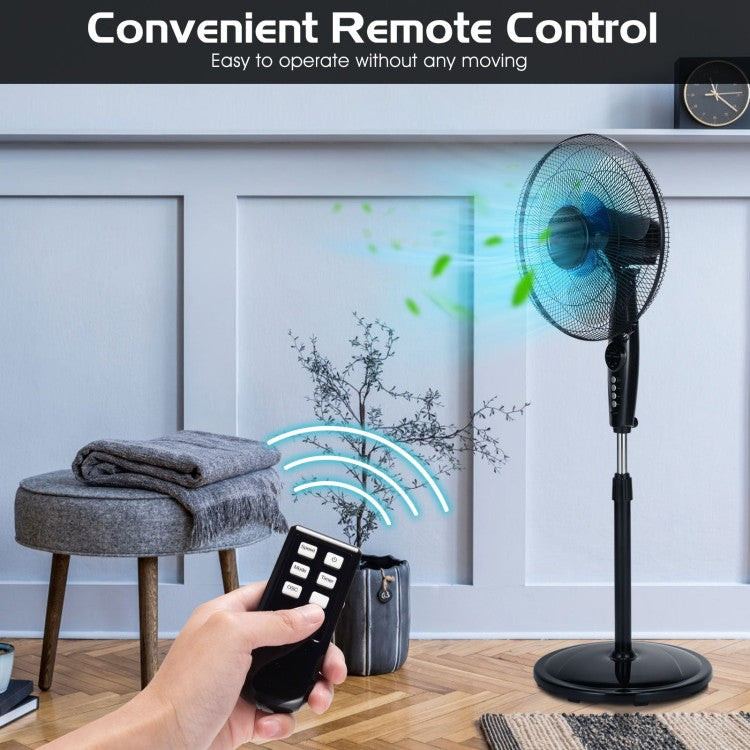 Quiet 16-Inch Oscillating Floor Fan