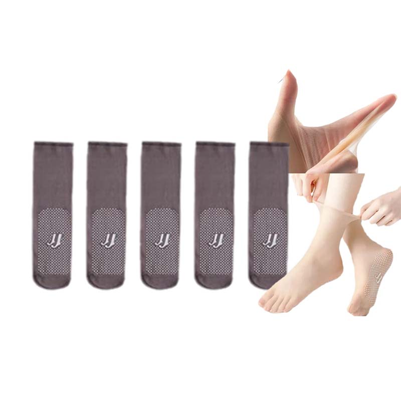 Breathable Anti-Slip Crystal Socks for Women