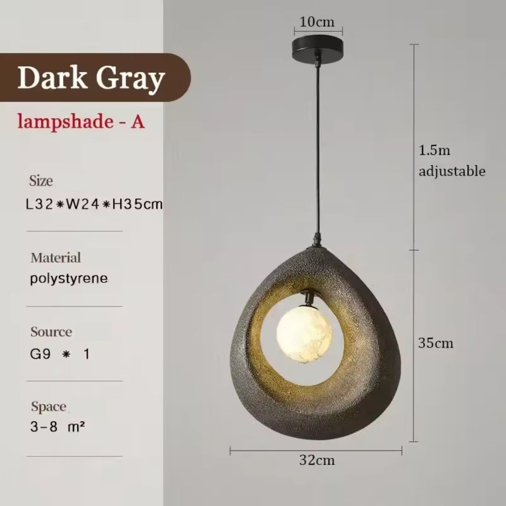Simple Asian Style Hanging Lamp