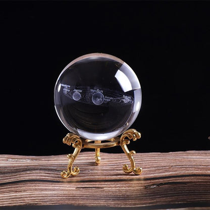 Colorful Glow in Dark Crystal Orb - Fesara