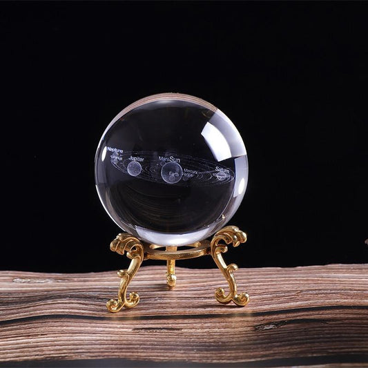 Colorful Glow in Dark Crystal Orb - Fesara