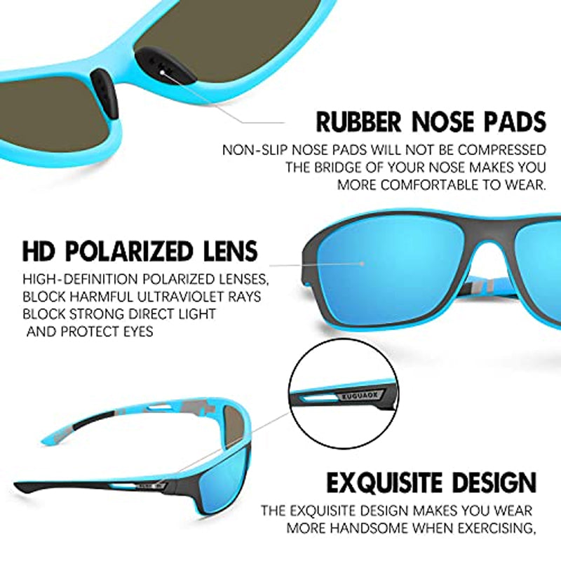 Fesara | Men's Polarized Sports Sunglasses with UV Protection