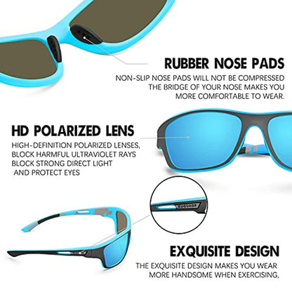 Fesara | Men's Polarized Sports Sunglasses with UV Protection