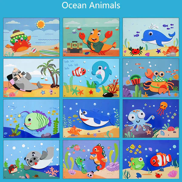 Fun 3D Sticker Playset for Kids