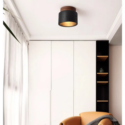 Rustic Stone Effect Ceiling Light