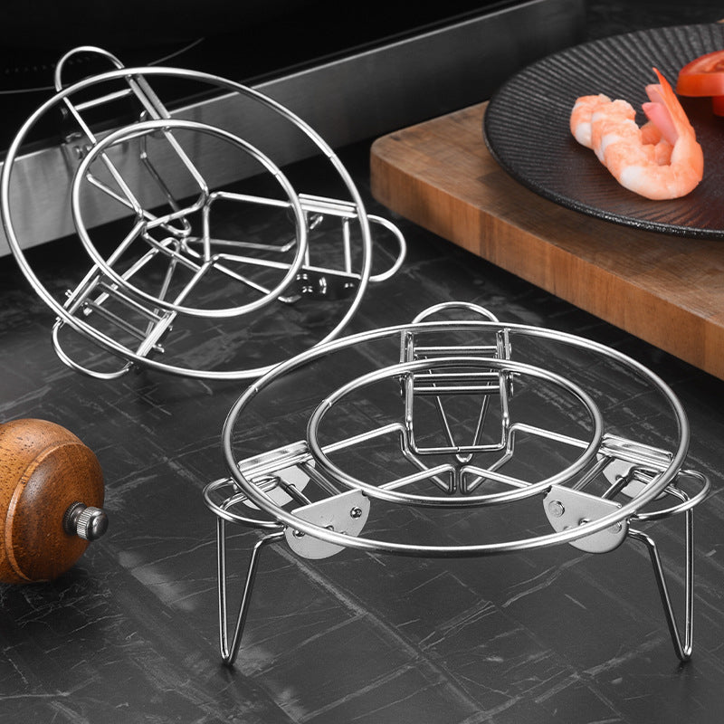 Premium Metal Food Steamer Rack Stand - Fesara