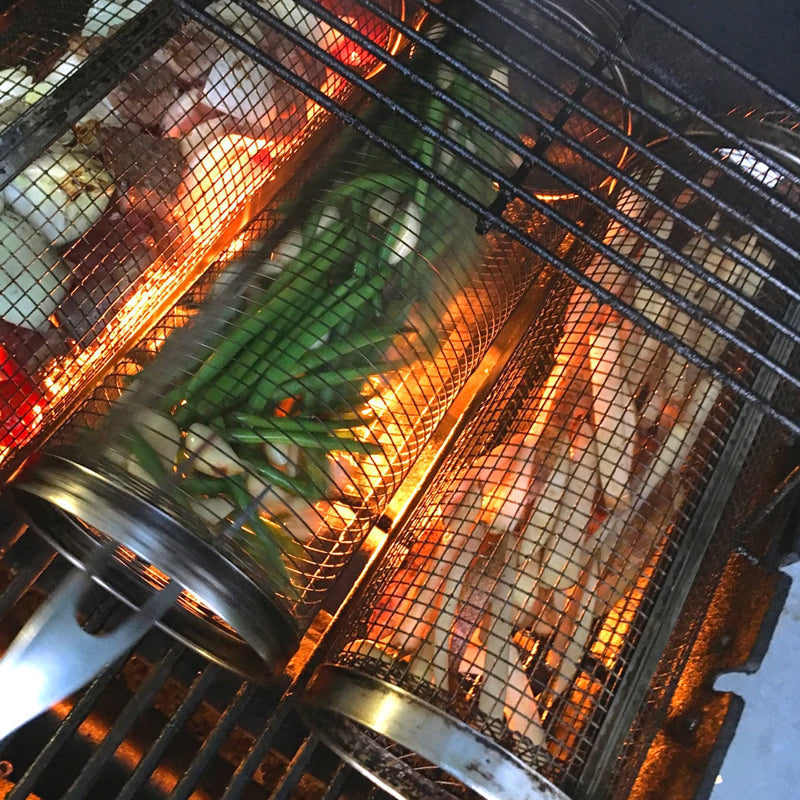 Round Barbecue Grill Basket