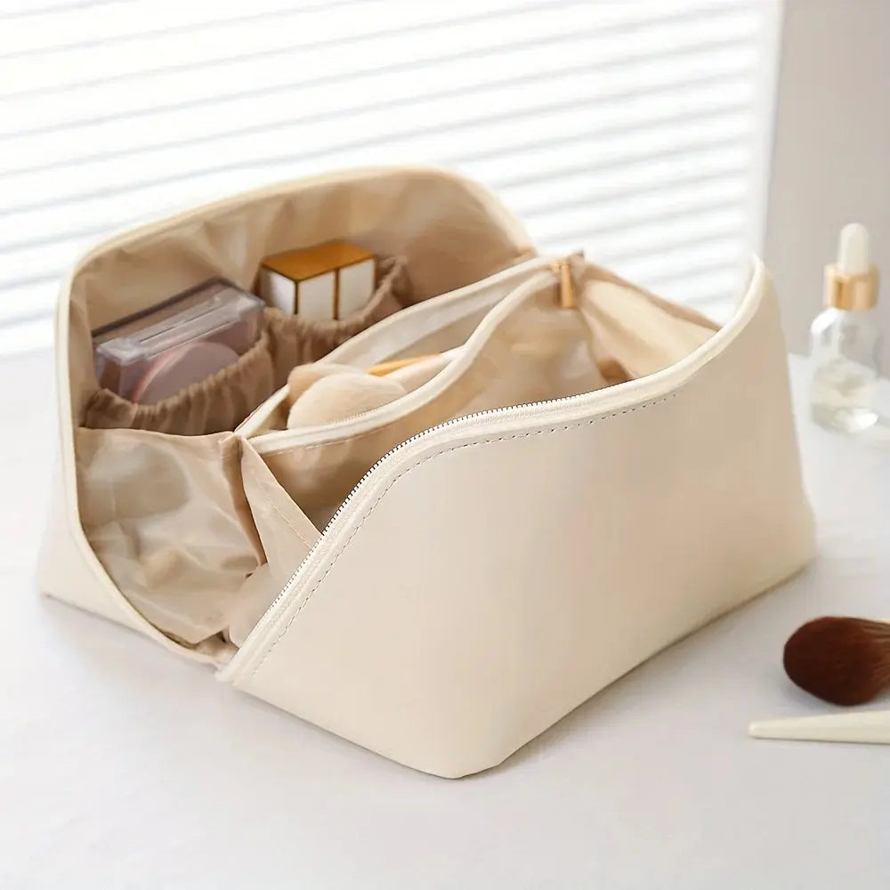 Spacious Travel Makeup Case – Cosmetic Storage Bag - Fesara