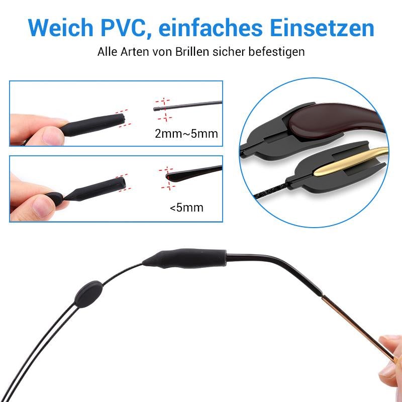 Comfortable Grip Eyeglass Straps 2 Pack