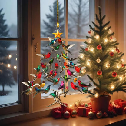 Colorful Bird Christmas Tree Ornament