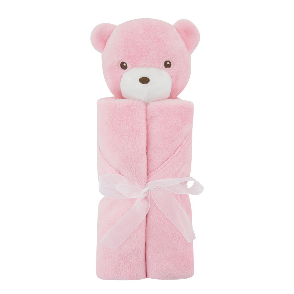 Soft Plush Baby Blanket with Cute Bunny