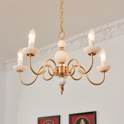 Sleek Chrome Hanging Light Fixture