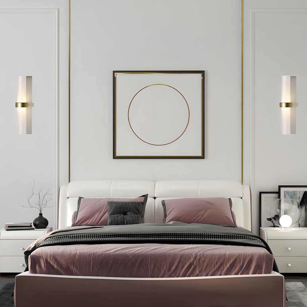 Soft Glow Frosted Glass Wall Lamp
