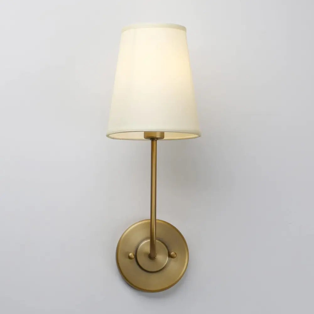 Stylish Textured Wall Light with Fabric Shade