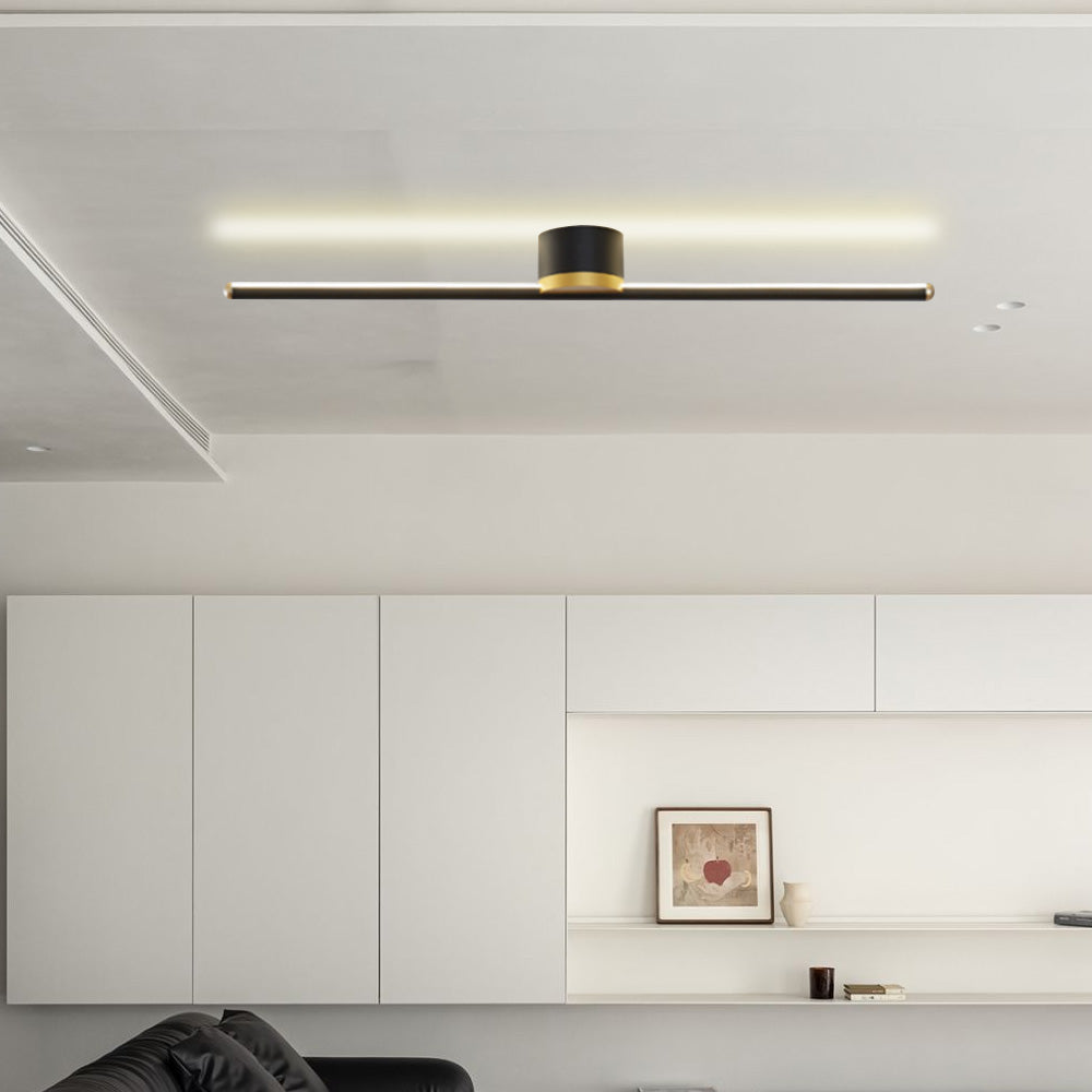 Sleek Contemporary LED Semi Flush Ceiling Lamp