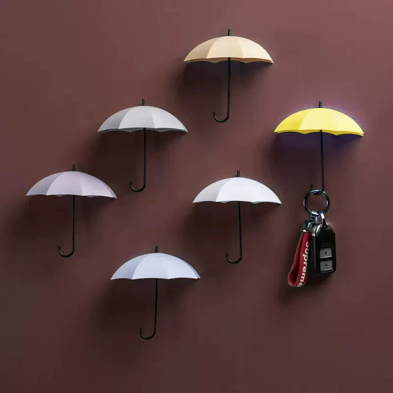 Simple Umbrella Key Hook with Coat Hanger