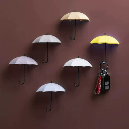 Simple Umbrella Key Hook with Coat Hanger