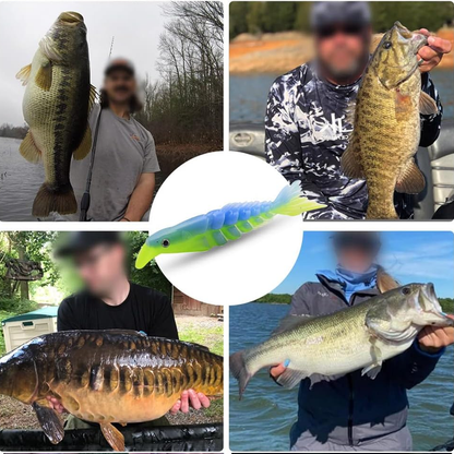 Flexible Segmented Rubber Fishing Lure