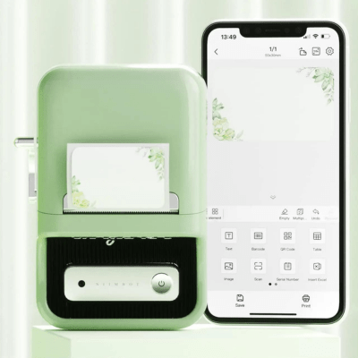 Compact Thermal Label Printer for Home Office Use