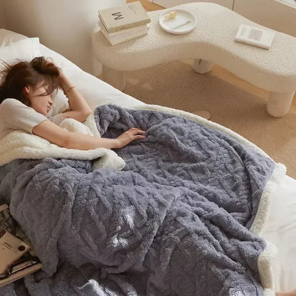 Plush Soft Woolen Winter Throw Blanket
