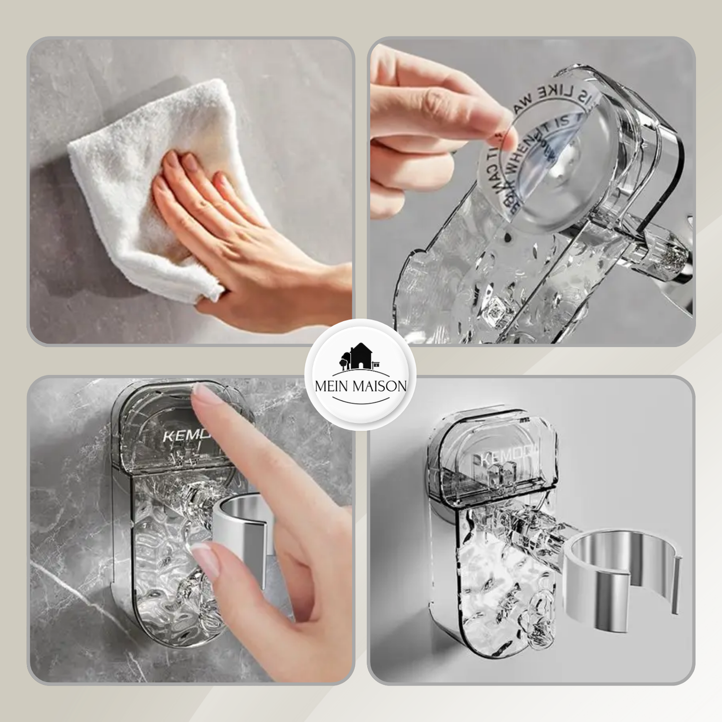 Easy Install Hair Dryer Wall Mount