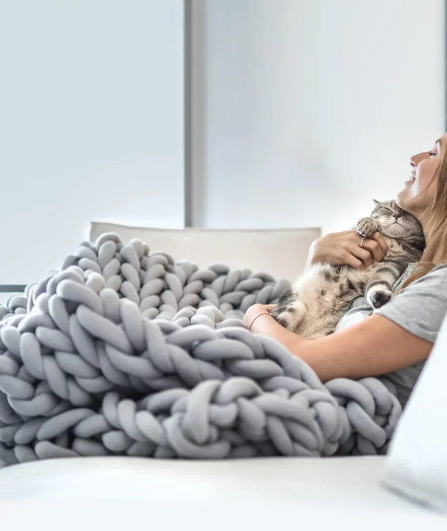 Plush Handmade Heavy Throw Blanket