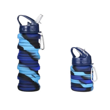 Compact Foldable Silicone Water Bottle