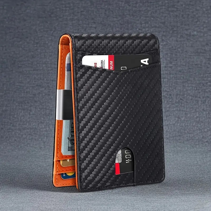 Secure Leather Travel Wallet – Thin RFID Blocking Wallet for Men