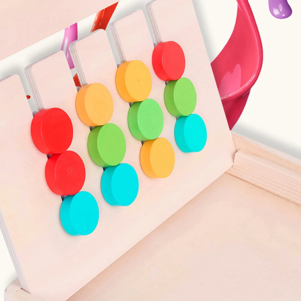 Wooden Shape Color Sorting Educational Toy