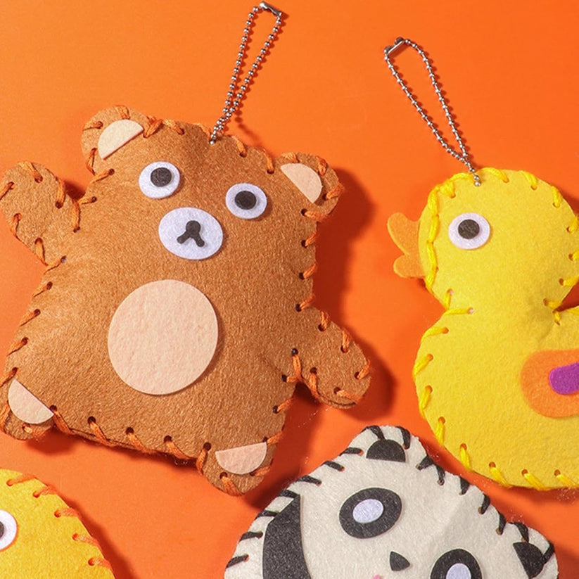 Fesara | Cute Felt Craft Animal Kit for Sewing