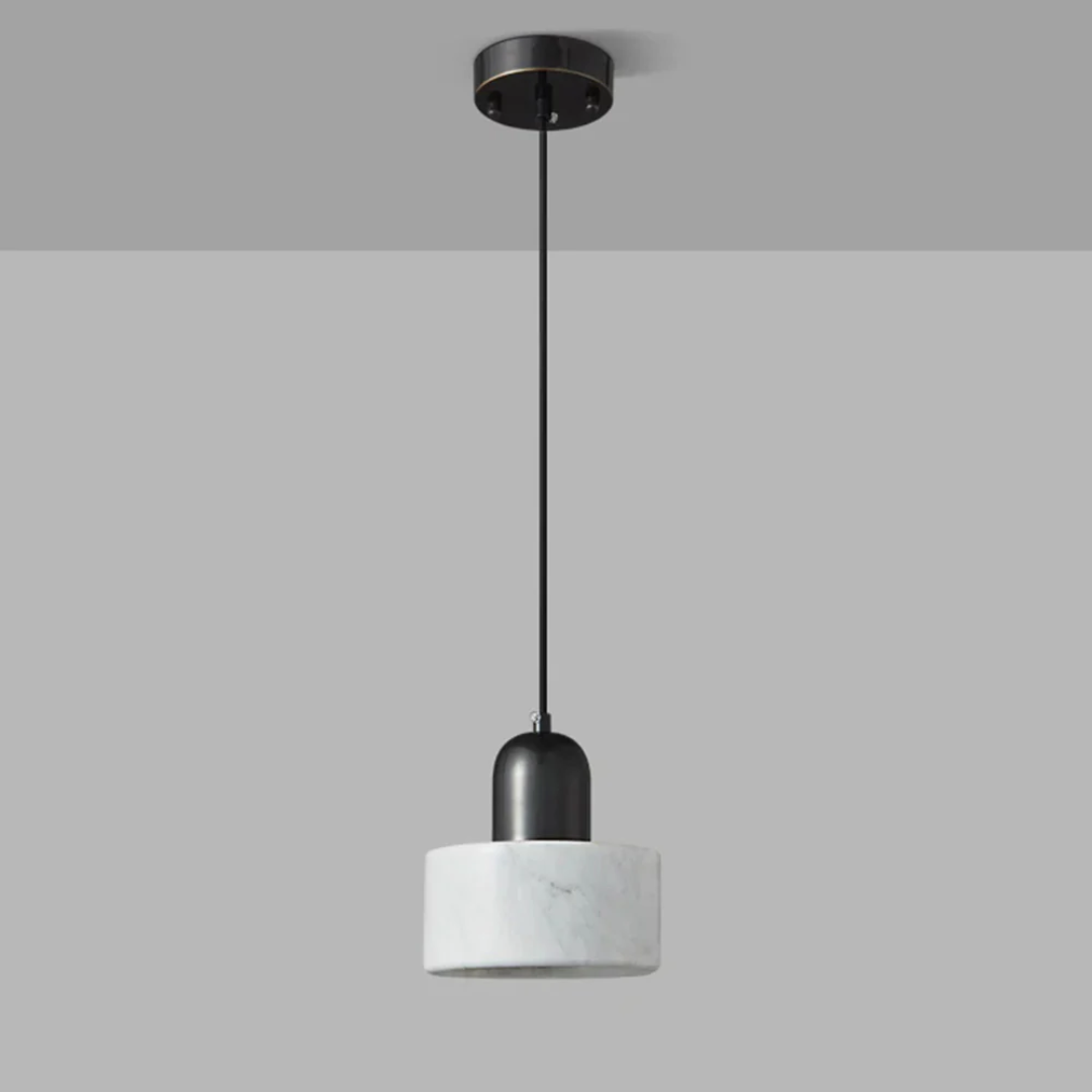 Elegant White Marble Drop Lamp