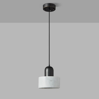Elegant White Marble Drop Lamp