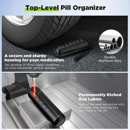 Waterproof Daily Pill Box with 7 Storage Compartments