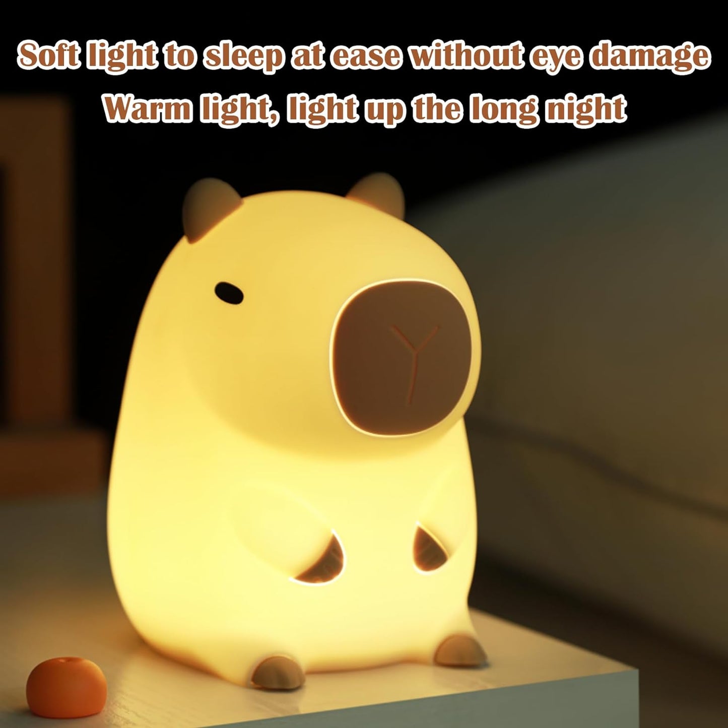 Adorable Capybara Soft Night Lamp