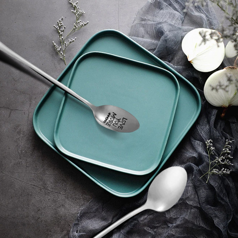 Fesara Personalized Romantic Engraved Spoon