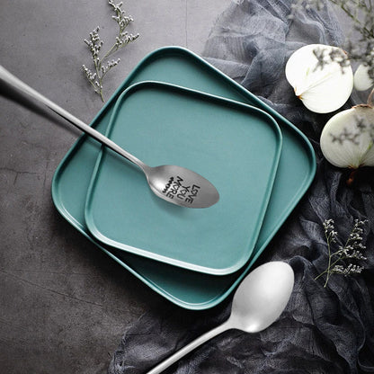 Fesara Personalized Romantic Engraved Spoon