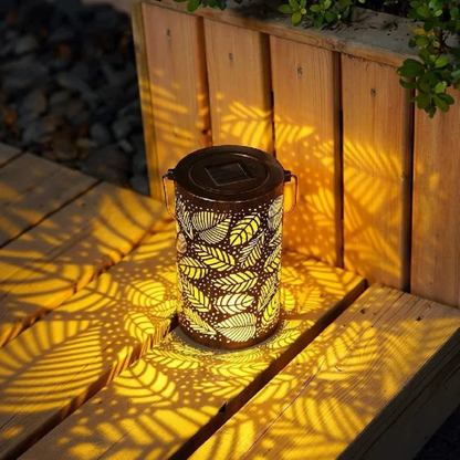 Garden Solar Powered Leaf Design Lamp