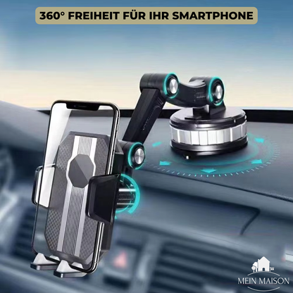 Easy Grip Car Phone Mount with Suction Cup and 360 Rotation