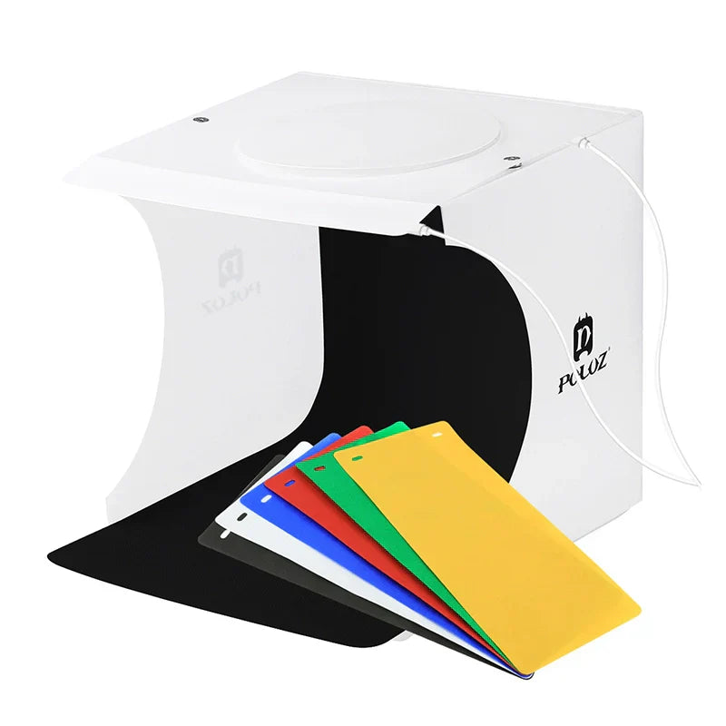 Compact Portable Photo Studio Box with Softbox Lighting
