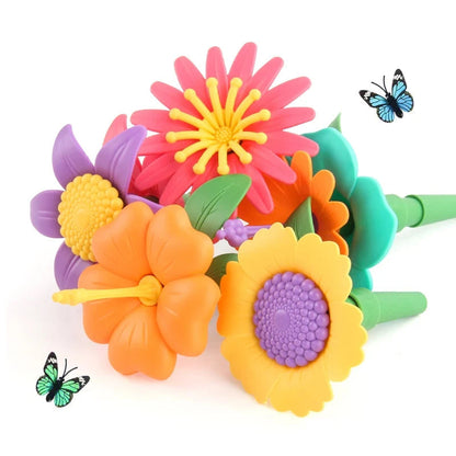 Colorful Blooming Brick Toy Set