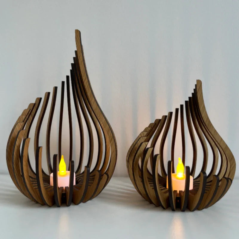 Sparkling Glass Tea Light Holder
