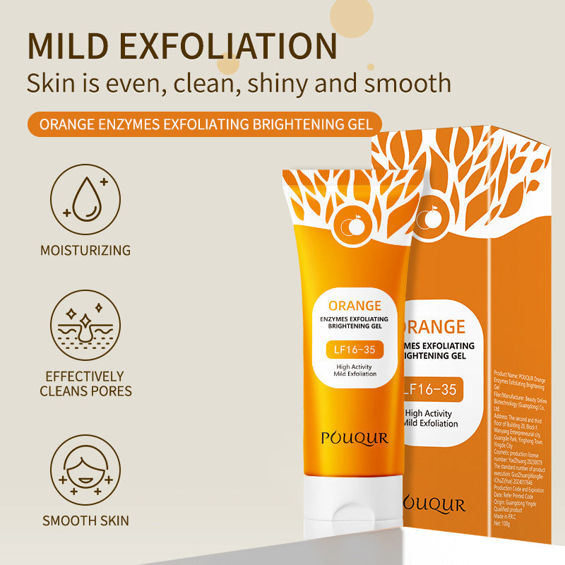 Natural Orange Peel Exfoliating Face Gel