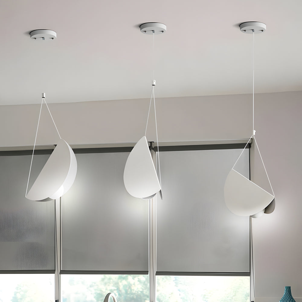 Elegant Modern White Drop Pendant Light