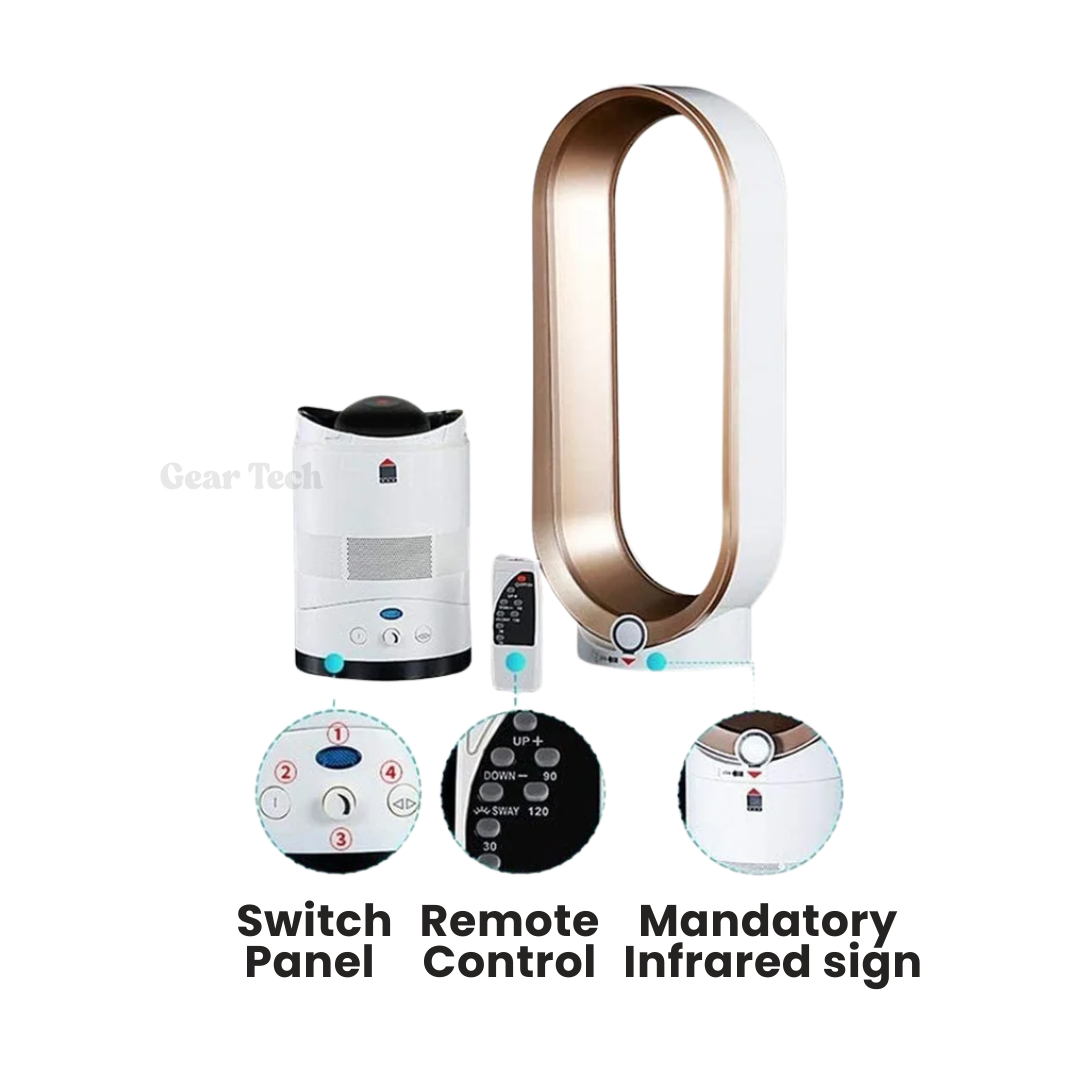 Quiet and Sleek Bladeless Home Fan