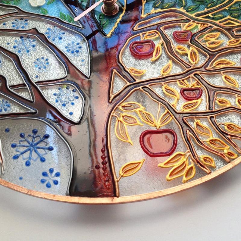 Nature Inspired Wooden Wall Clock